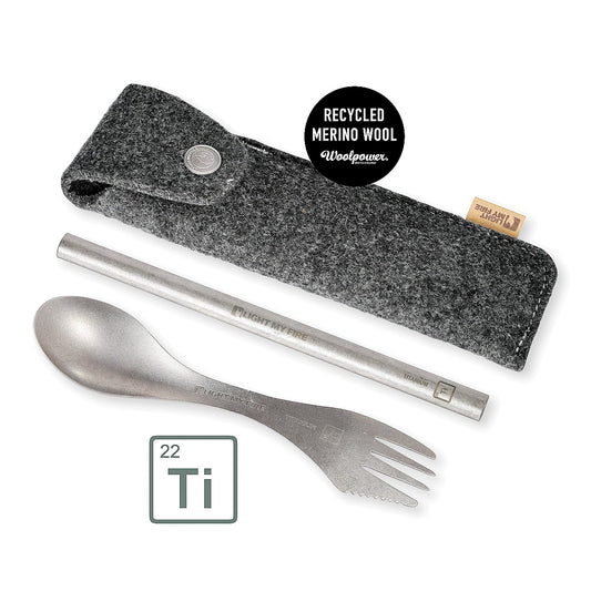 Spork'n Straw Kit Titanium