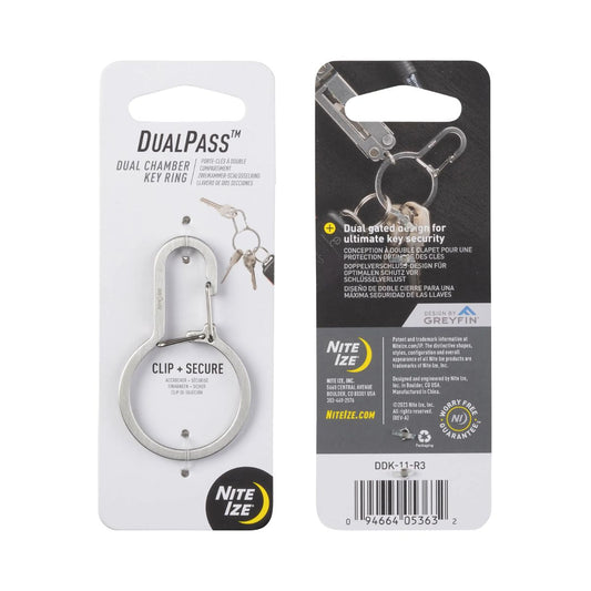 DualPass Dual Chamber Key Ring