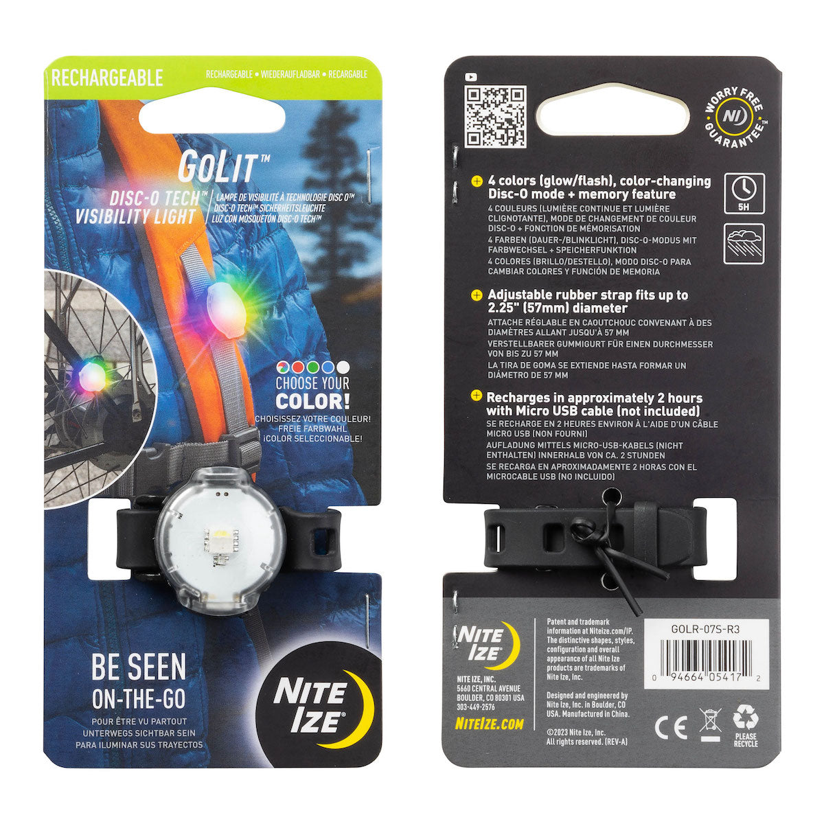 GoLit Rechargeable Visibility Safety Light