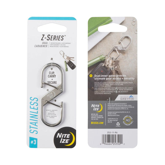 Z-Series #3 Dual Carabiner Stainless Steel