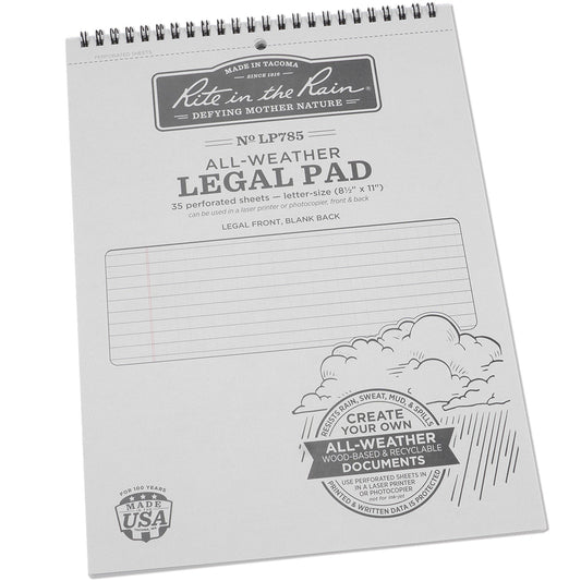 Top Spiral 8.5 x 11 Legal Pad