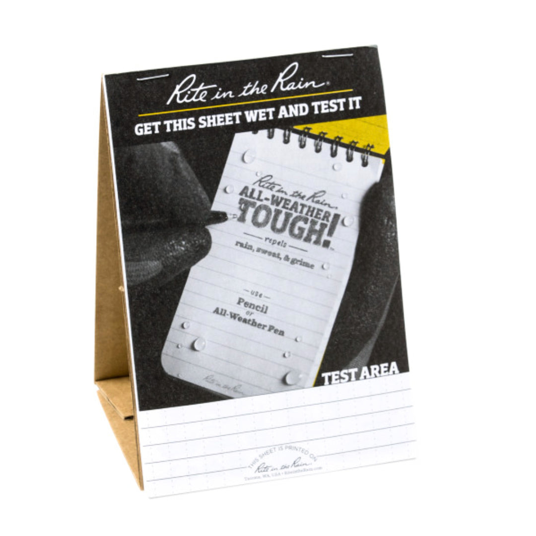 POS Test Notebook with Stand
