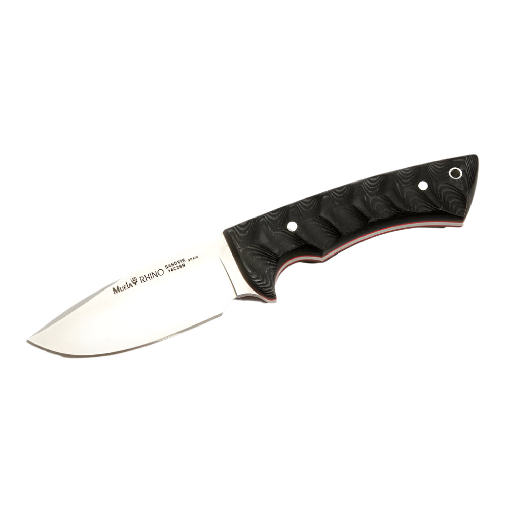 RHINO Knife - 10SV.M - Black Handle