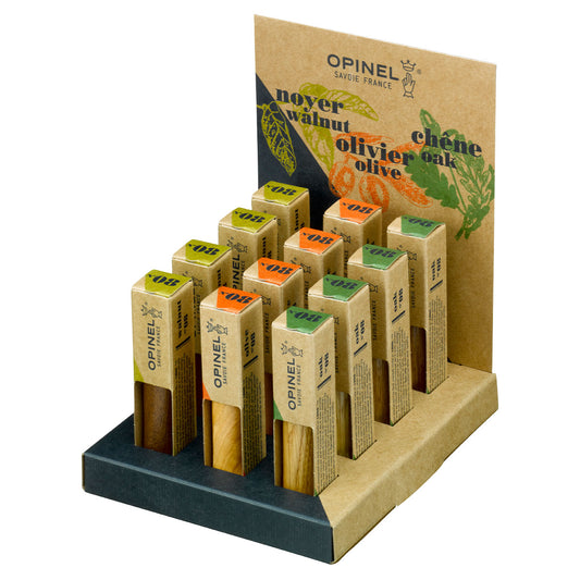 Traditional No08 Stainless Steel Knife 12pc Counter Display