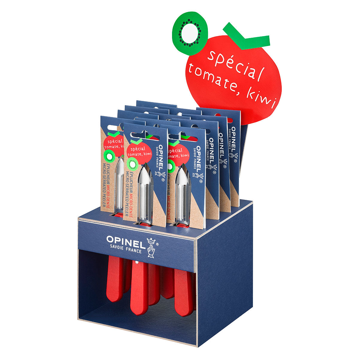 Tomato Peeler Microserrated S/S Display of 12