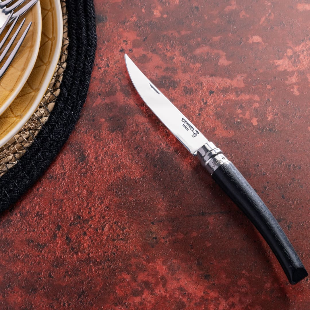 No°10 Effilé Stainless Steel Slim Folding Knife - Ebony
