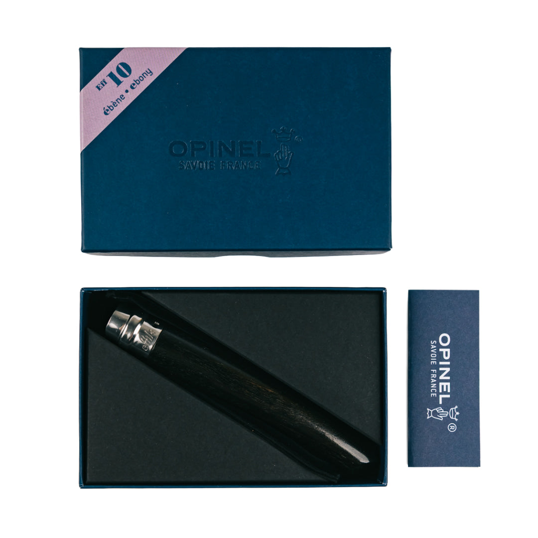 No°10 Effilé Stainless Steel Slim Folding Knife - Ebony