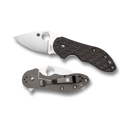 Dice Knife Titanium/CF/G-10 Laminate CTS XHP - Plain Blade