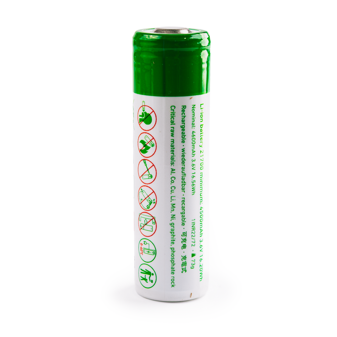 21700 Li-ion Rechargeable Battery 3.6V / 4600mAh - Poly Bag
