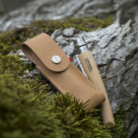 Leather Simple Sheath & French Flag